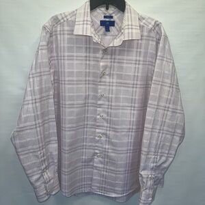 Egara Shirt Mens Extra Large Multicolor Long Sleeve 100% Cotton Check Pattern